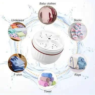 Deal pack of 2 - Mini Washing Machine & Washing Machine Cleaning Tablets × 1