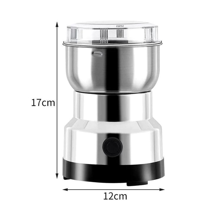 Mini Electric Grinder Stainless Steel For Coffee Beans, Spices, Masala