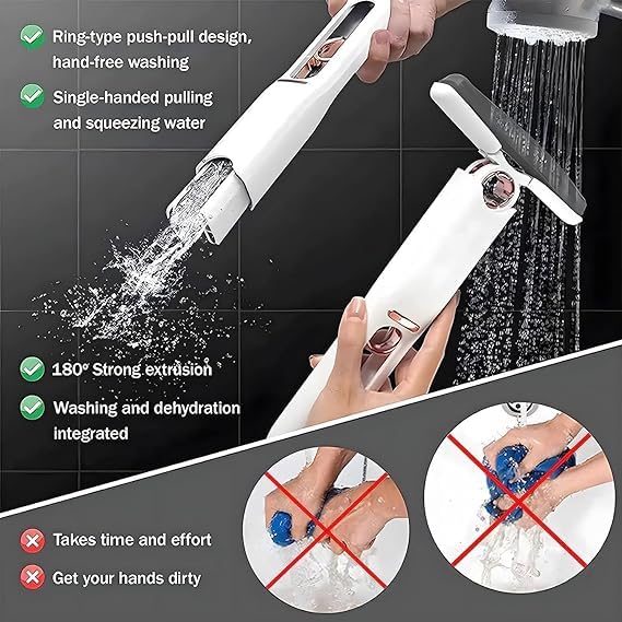 Portable Mini Mop For Kitchen Cleaning, Desk Cleaner, Glass Cleaner Mop, Home and Car Cleaning Mop