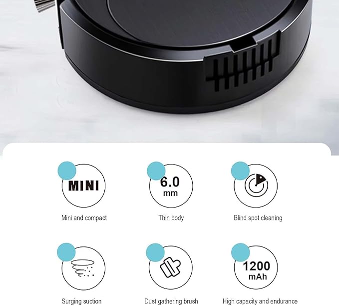 Portable Mini Wireless Smart Sweeping Robot Mopping 3 In1 Rechargeable Cleaning Machine Vacuum Cleaner For Home Office Robot (random Colors)