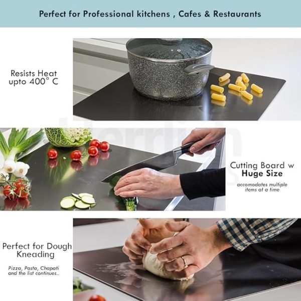 Stainless Steel Cutting Board Durable / Rolling Pins For Baking Kitchen Perfect For All Your Chopping Needs