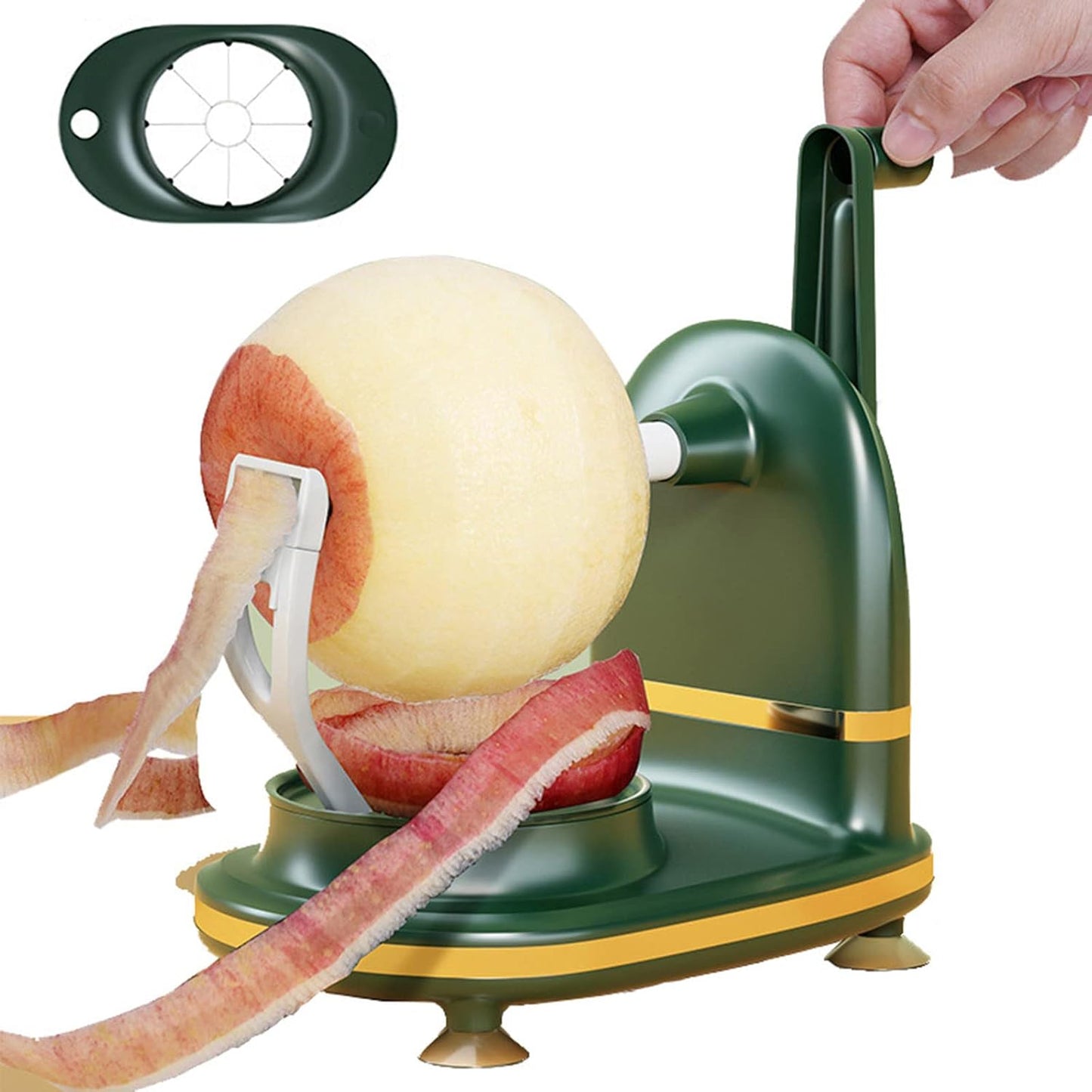 Apple Peeler, Potato Peeler, Suction Cup Apple Peeler, Vegetable Peeler Apply For Vegetables, Round Potatoes, Round Apples, Equipped With Apple Slicer,Easy To Clean