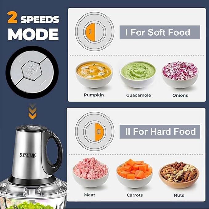 Electric Meat Chopper Machine 3-liter Capacity 400 Watts Motor Silver Chopper | Best Quality Chopper