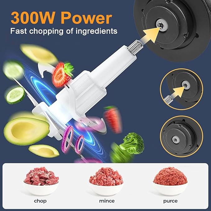 Electric Meat Chopper Machine 3-liter Capacity 400 Watts Motor Silver Chopper | Best Quality Chopper