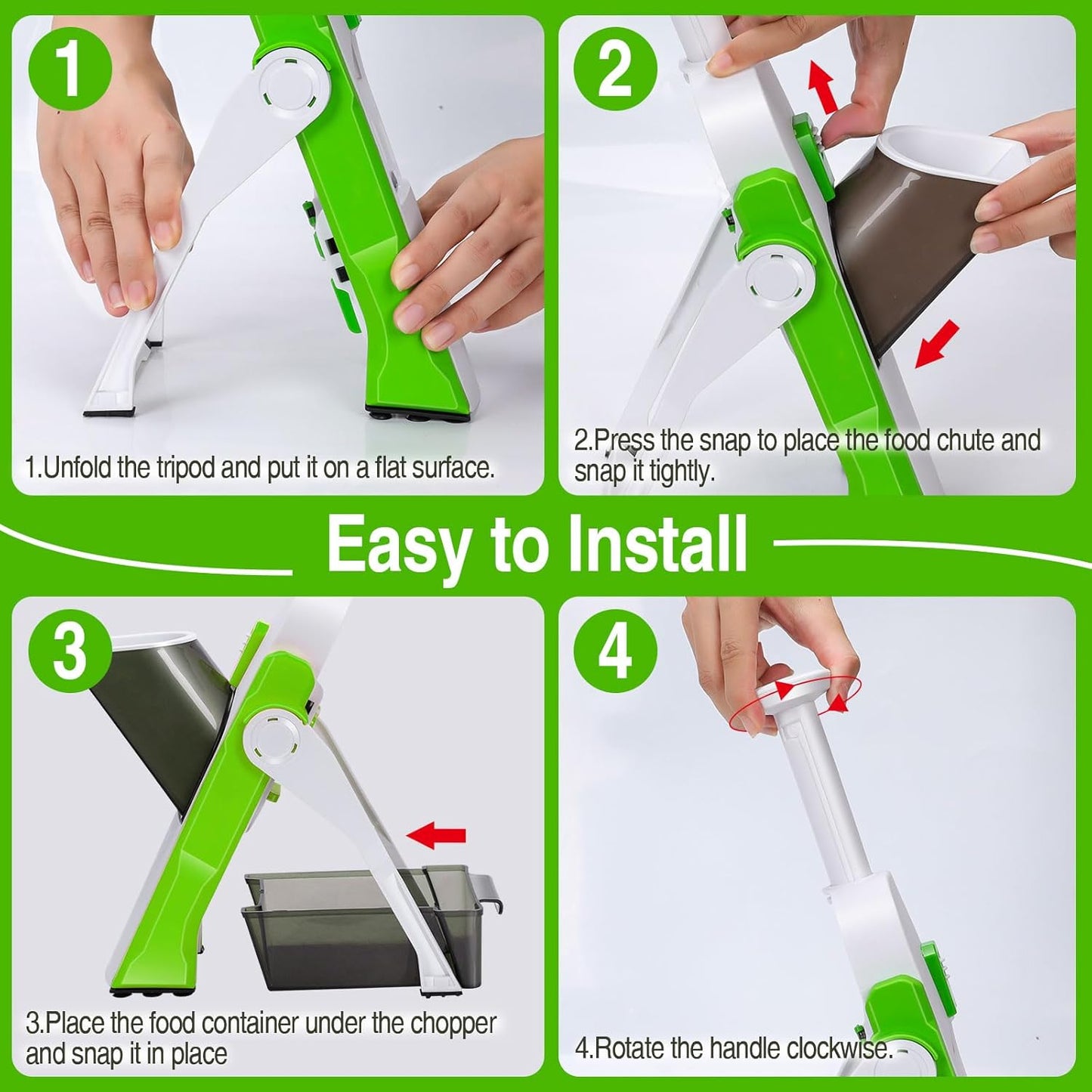 5 In 1 Mandoline Vegetable Slicer Food Chopper, Vegetable Cutter, Quick Fruit Dicer (random Color)