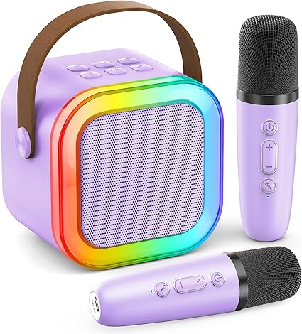 K12 Karaoke Speaker Portable Rechargeable Bluetooth Wireless Speaker With Mic Premium Smart Speaker (random Color)
