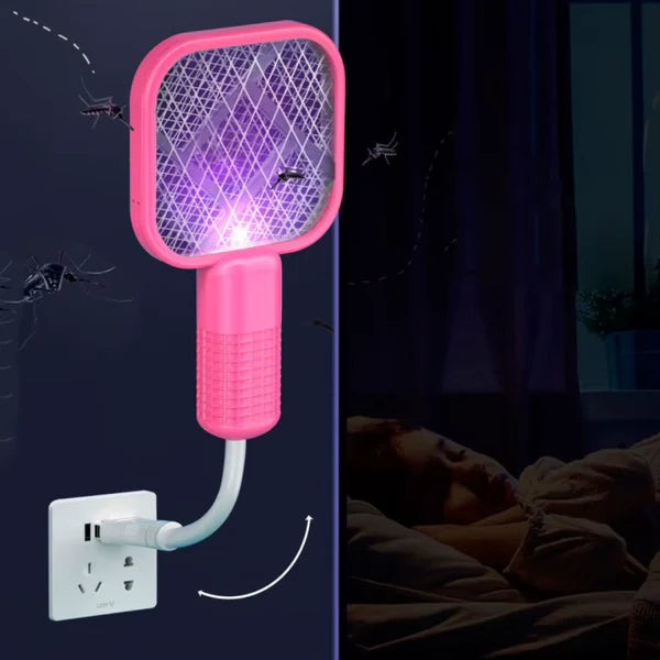 Mini Usb Electric Racket Mosquito Racket Multifunctional Portable Adjustable Angle Electric Mosquito Swatter