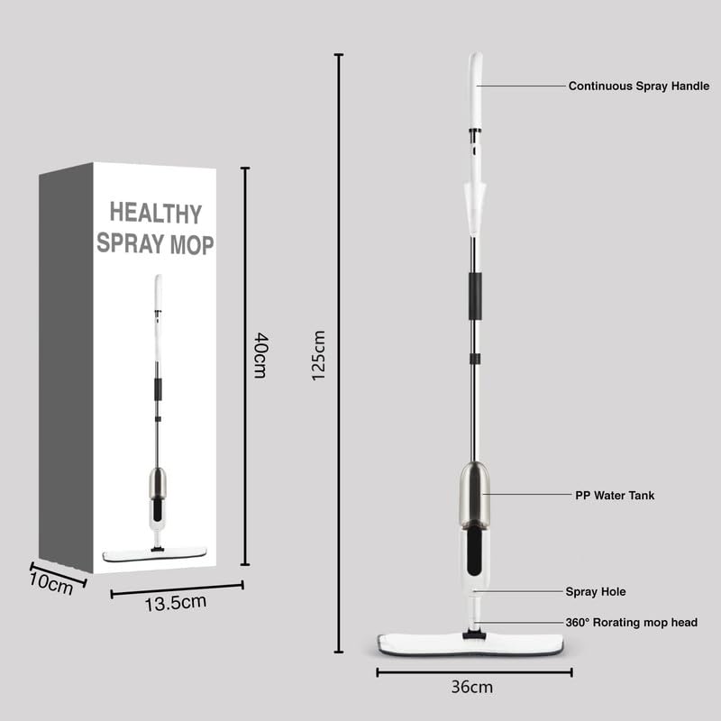 Microfiber Water Spray Mop For House Cleaning Microfiber Spray Mop For Wet And Dry Floor Cleaning, Home Dust, Dirt Cleaner