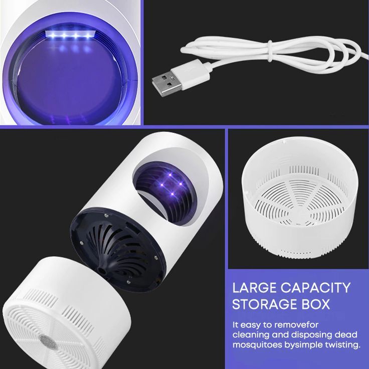Mosquito Killer Lamp, USB Mosquito Lamp, Bug Mosquito Trap, LED Night Light for Home Bedroom Office