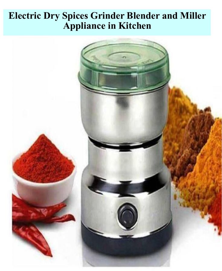 Mini Electric Grinder Stainless Steel For Coffee Beans, Spices, Masala