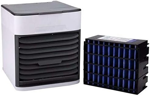 Mini Portable Air Cooler, Personal Space Cooler Easy to fill water and mood led light for Home & Office