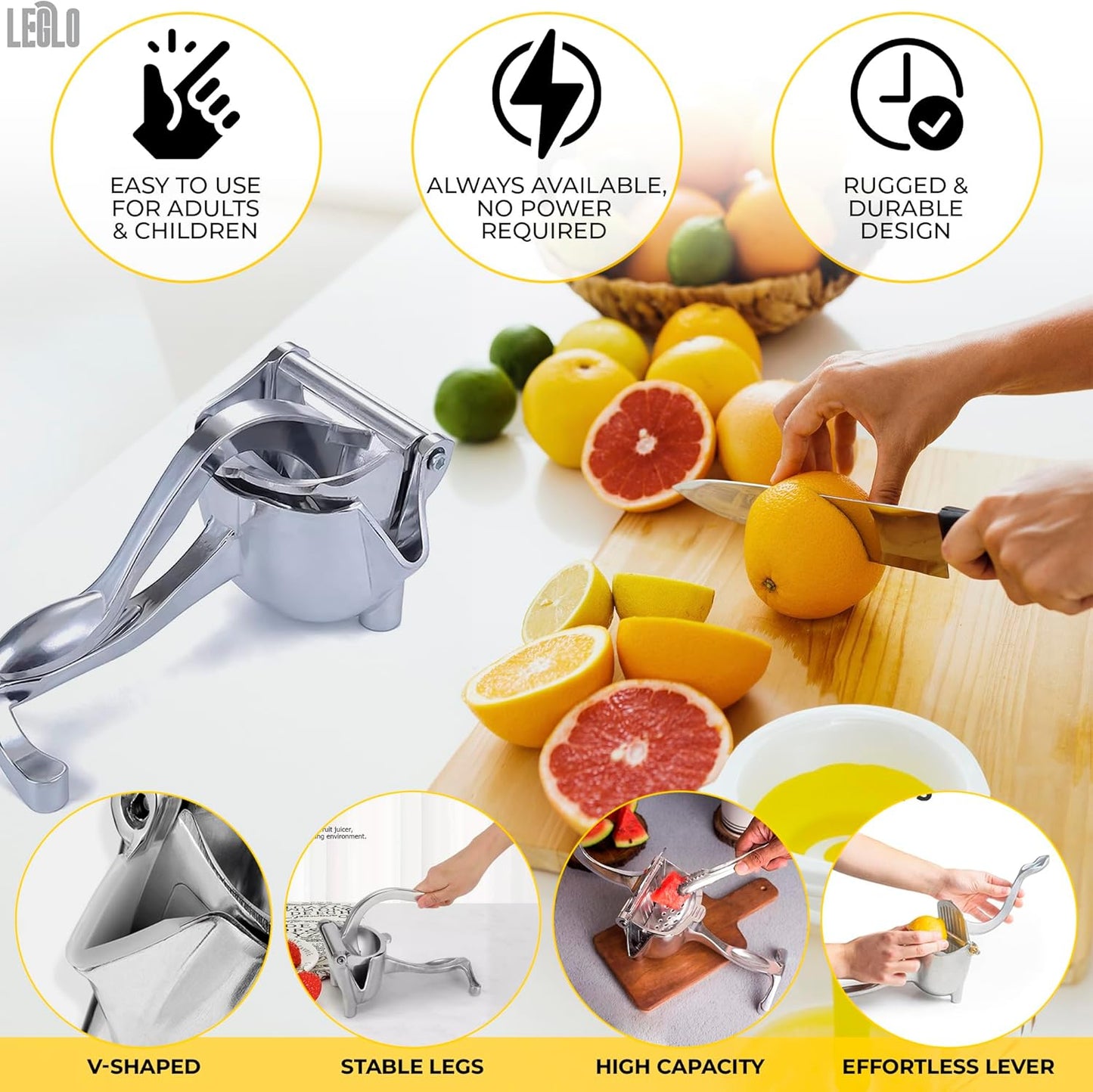 Manual Juice Extractor | Fruit Hand Pressure Juicer Squeezer