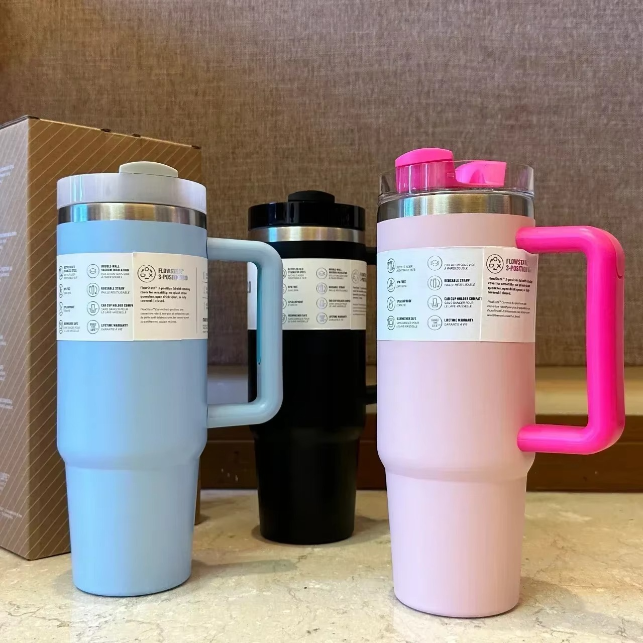 🔥 Stanley 40oz Stainless Steel Insulated Tumbler with Straw – Keeps Drinks Hot & Cold All Day!