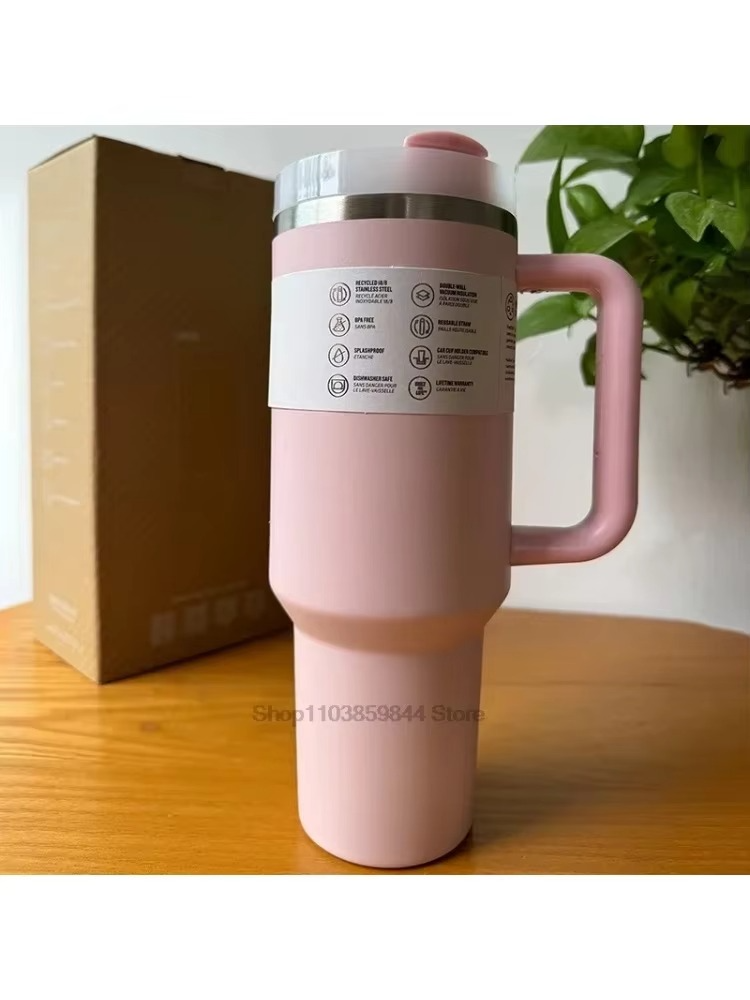 🔥 Stanley 40oz Stainless Steel Insulated Tumbler with Straw – Keeps Drinks Hot & Cold All Day!