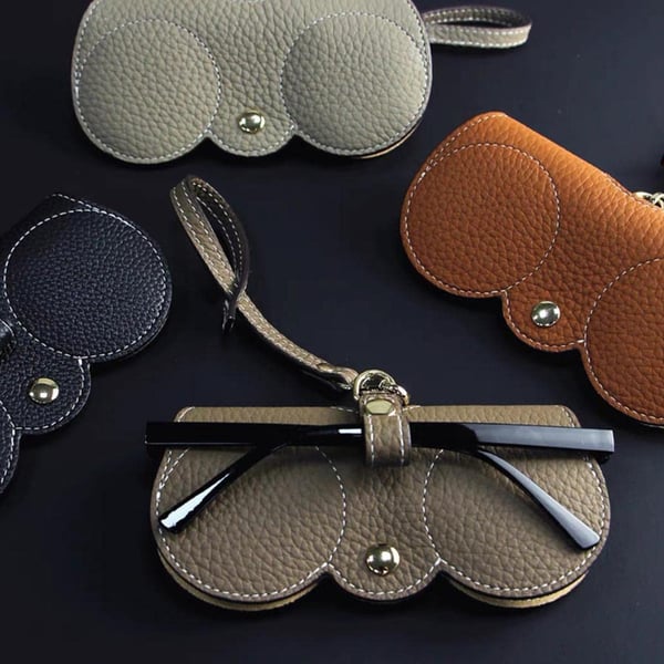 ✨Soft Leather Sunglasses Bag👓️