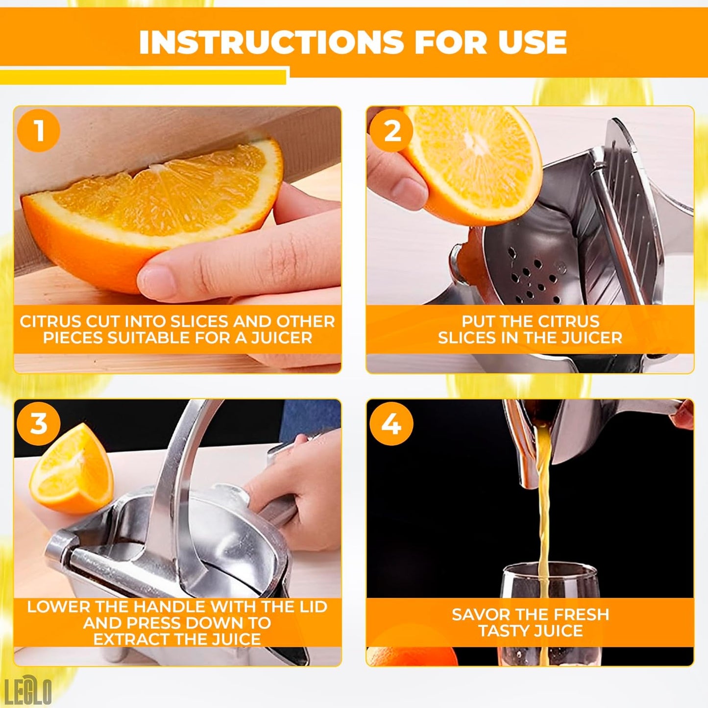 Manual Juice Extractor | Fruit Hand Pressure Juicer Squeezer