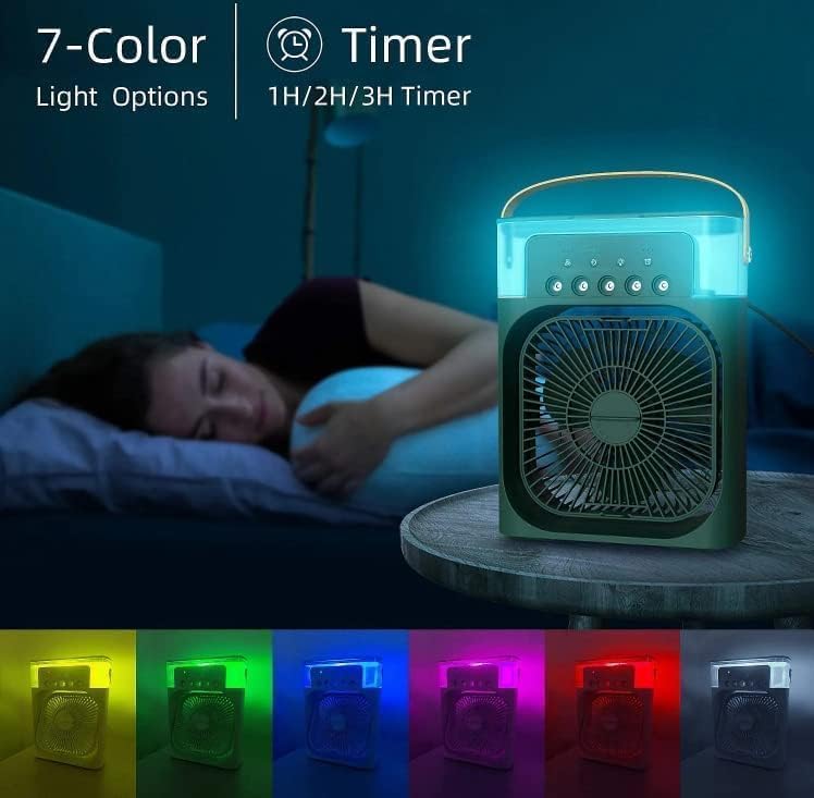 Portable 4-in-1 Mini Air Cooler Fan 10 inch size