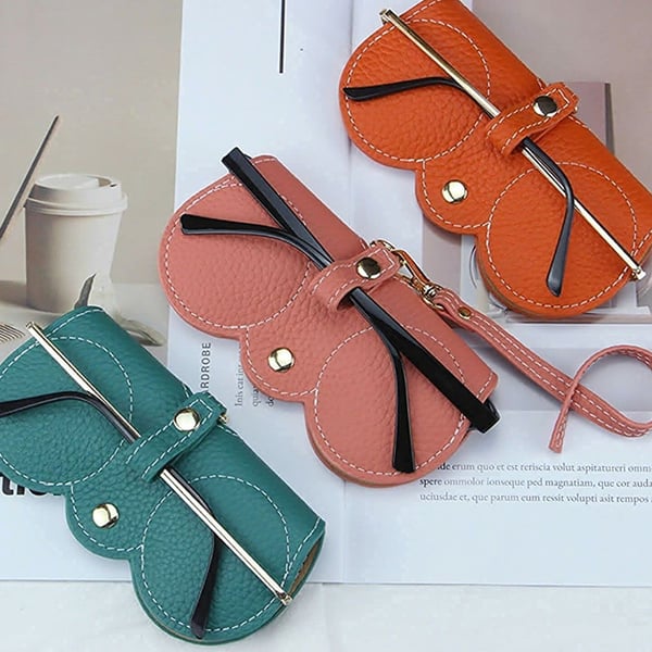 ✨Soft Leather Sunglasses Bag👓️