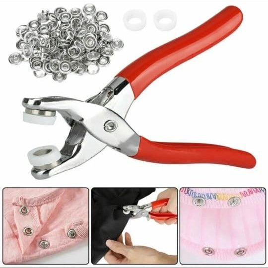 Metal Hand Press Tich Button Machine with Buttons