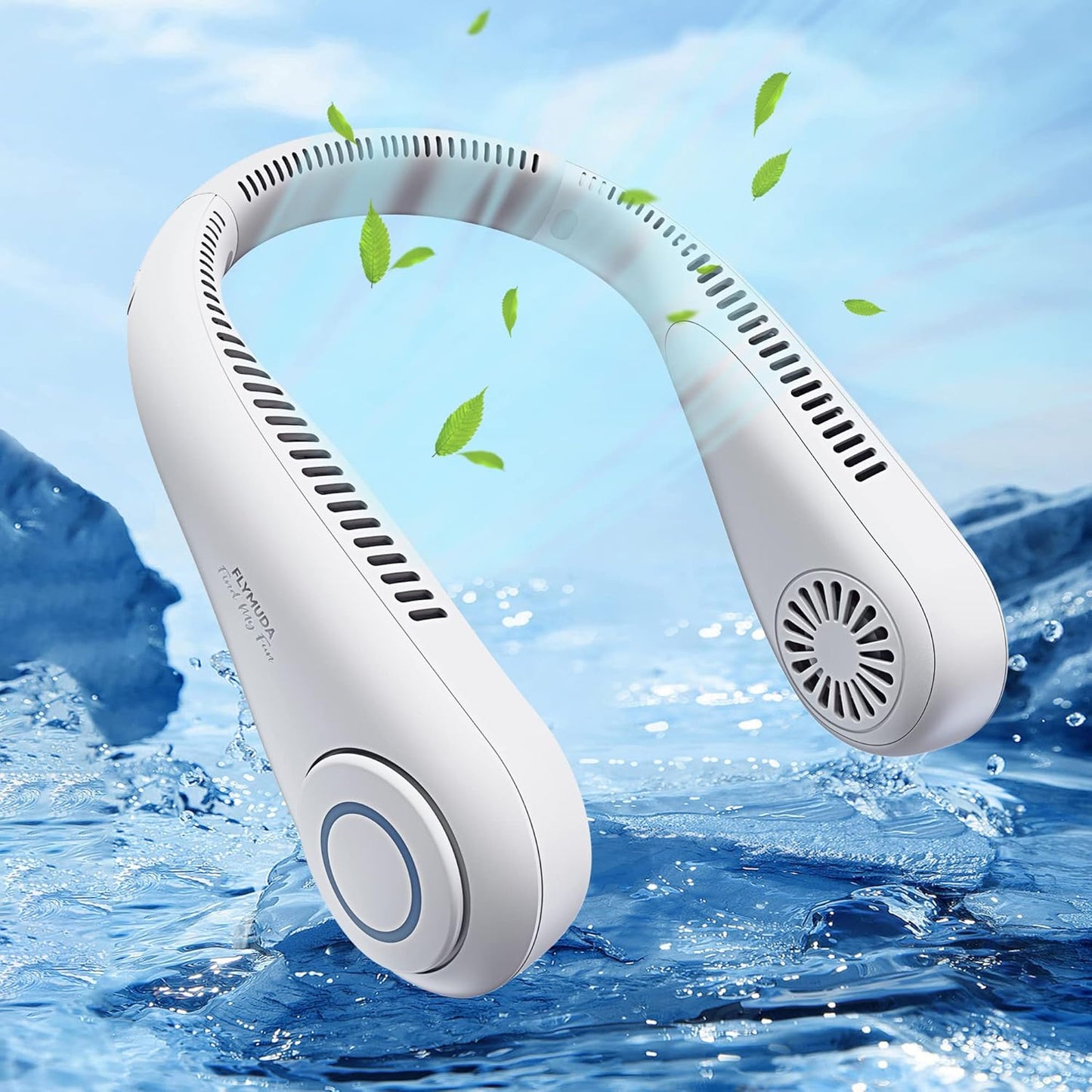 USB Rechargeable Portable Bladeless Neck Fan Box Pack
