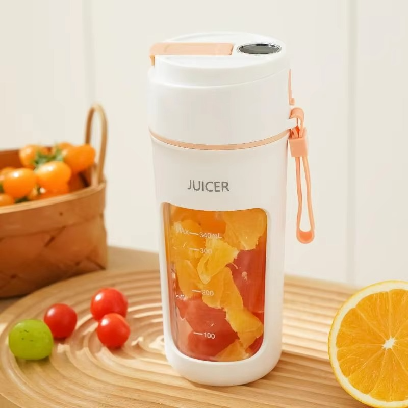 Mini Portable Electric Juicer, Smoothies Mixer Machine, 8 Blades, Home, Office, Travel, 380ml