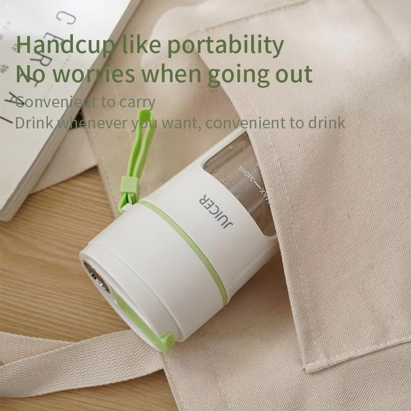 Mini Portable Electric Juicer, Smoothies Mixer Machine, 8 Blades, Home, Office, Travel, 380ml