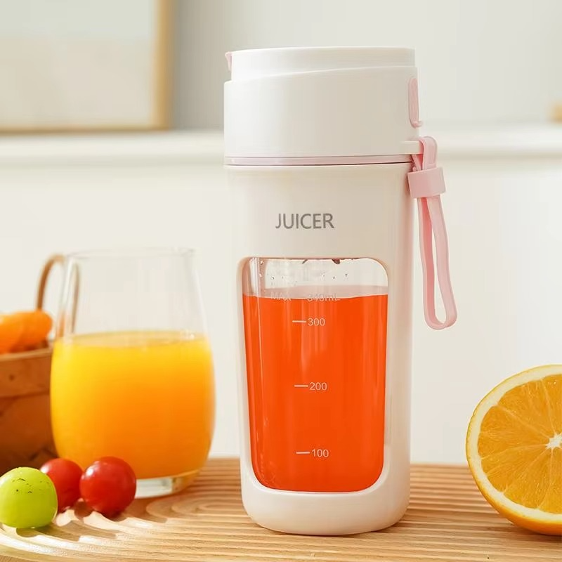 Mini Portable Electric Juicer, Smoothies Mixer Machine, 8 Blades, Home, Office, Travel, 380ml