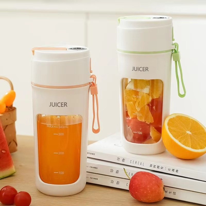 Mini Portable Electric Juicer, Smoothies Mixer Machine, 8 Blades, Home, Office, Travel, 380ml