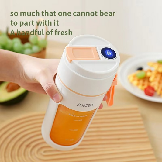Mini Portable Electric Juicer, Smoothies Mixer Machine, 8 Blades, Home, Office, Travel, 380ml