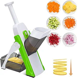 5 In 1 Mandoline Vegetable Slicer Food Chopper, Vegetable Cutter, Quick Fruit Dicer (random Color)