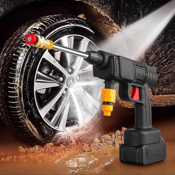 Portable High Pressure Car Washing Gun, Rechargeable Foam Machine Water Gun, Electric Cordless Pressure Spray Water Gun