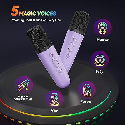 K12 Karaoke Speaker Portable Rechargeable Bluetooth Wireless Speaker With Mic Premium Smart Speaker (random Color)