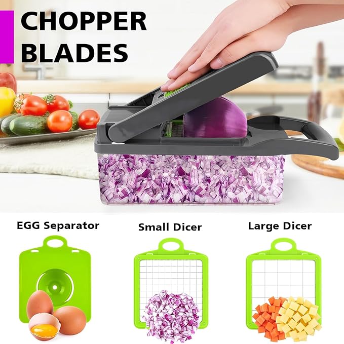 16 In 1 Multifunctional Vegetable Slicer Cutter Shredders Slicer With Basket Fruit Potato Chopper Carrot Grater