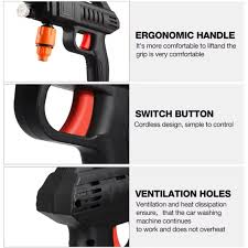 Cordless Portable High Pressure Spray Water Gun