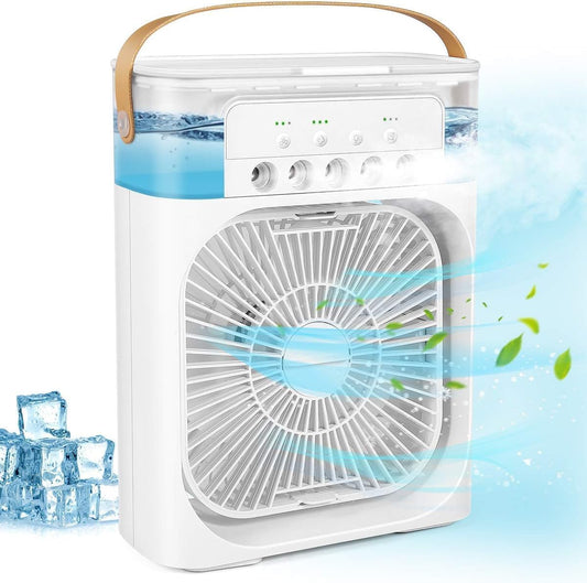 Portable 4-in-1 Mini Air Cooler Fan 10 inch size