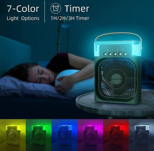 Portable 4-in-1 Mini Air Cooler Fan 10 inch size