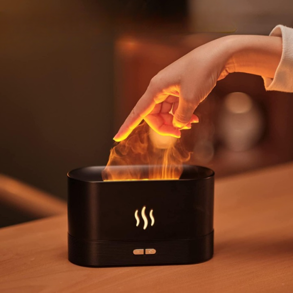 Flame Air Diffuser, Humidifier, Portable-noiseless Aroma Diffuser