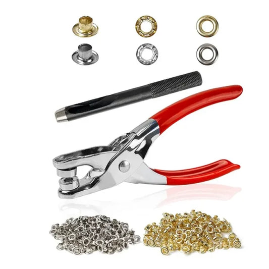 Metal Hand Press Tich Button Machine with Buttons